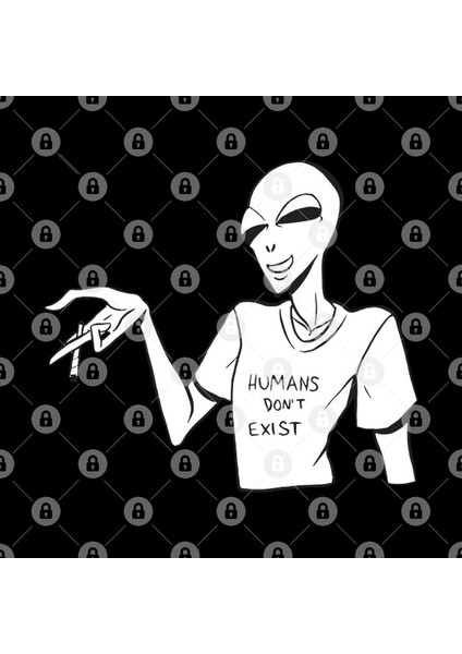 Human Don'T Exist Kupa Bardak