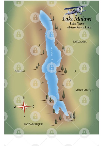Lake Malawi Map Kupa Bardak