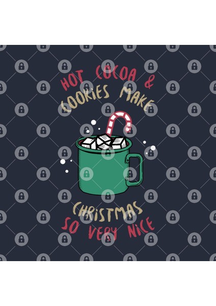 Hot Coca & Cookies Make Christmas So Very Nice Kupa Bardak