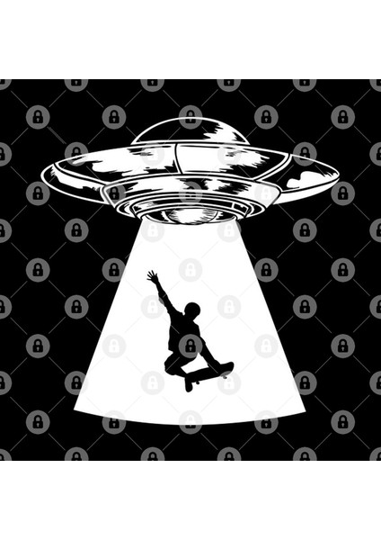 Skater And Ufo Kupa Bardak
