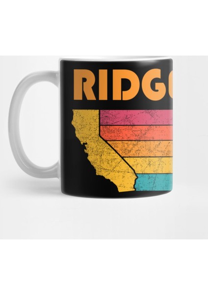 Ridgecrest California Vintage Distressed Souvenir Kupa Bardak