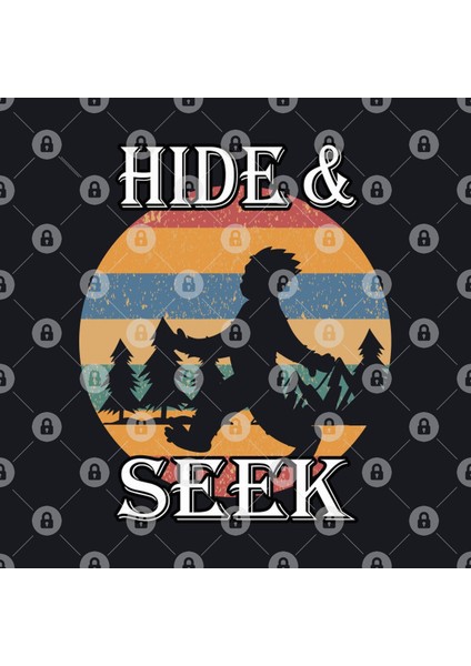Hide And Seek Retro Bigfoot Sasquatch Kupa Bardak