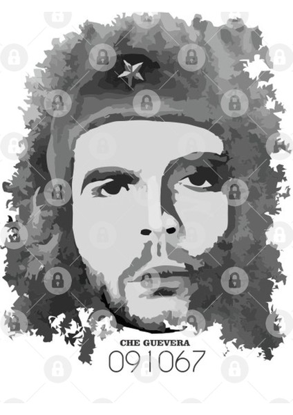 Che Guevera Design Tee Kupa Bardak