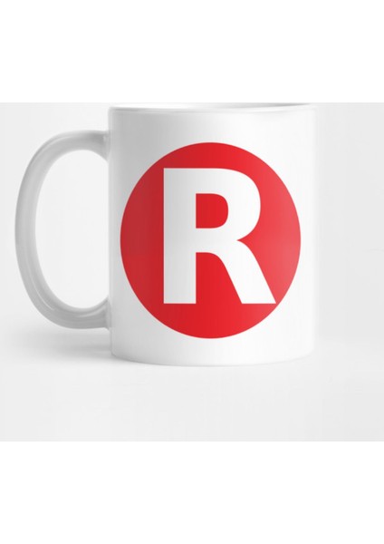 Letter R Big Red Dot Letters & Numbers Kupa Bardak