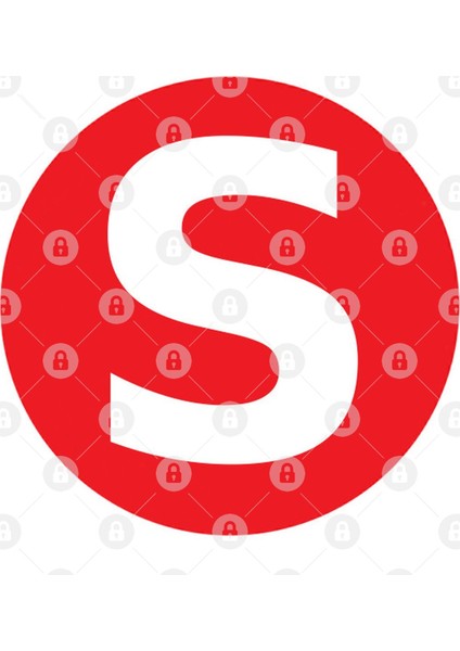 Letter S Big Red Dot Letters & Numbers Kupa Bardak