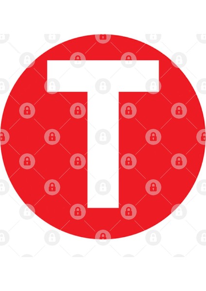 Letter T Big Red Dot Letters & Numbers Kupa Bardak