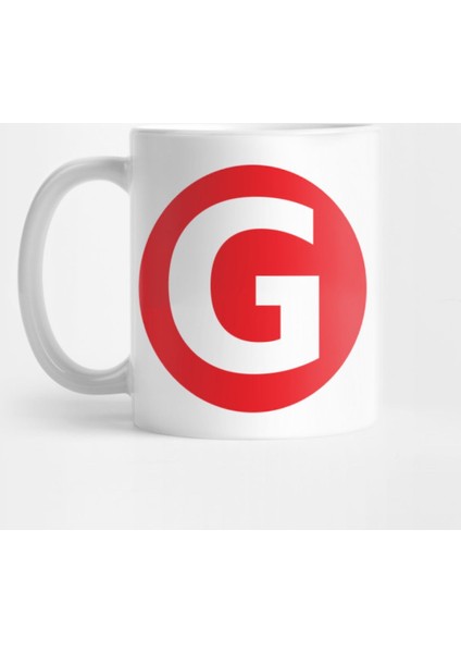 Letter G Big Red Dot Letters & Numbers Kupa Bardak