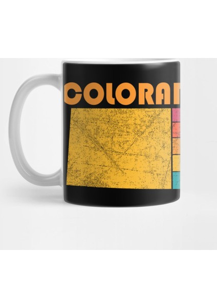Colorado Springs Colorado Vintage Distressed Souvenir Kupa Bardak