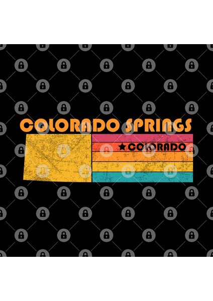 Colorado Springs Colorado Vintage Distressed Souvenir Kupa Bardak
