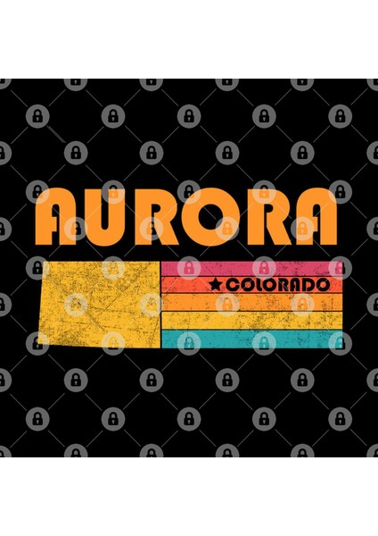 Aurora Colorado Vintage Distressed Souvenir Kupa Bardak