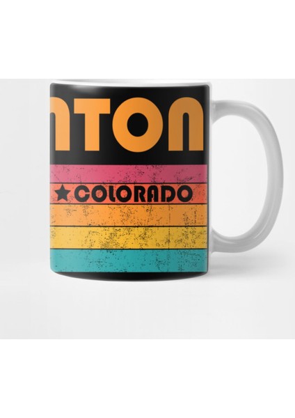 Thornton Colorado Vintage Distressed Souvenir Kupa Bardak