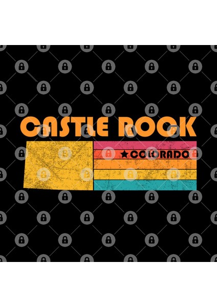 Castle Rock Colorado Vintage Distressed Souvenir Kupa Bardak