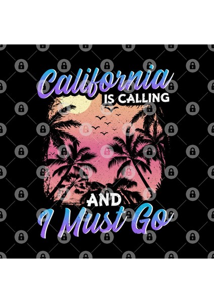 California Is Calling And I Must Go Silhouette Kupa Bardak