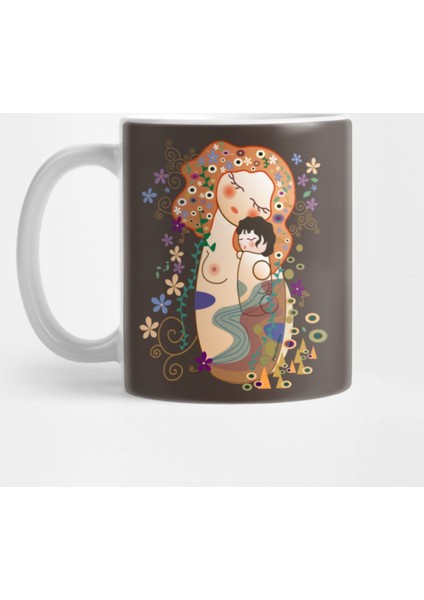 Kokeshis Mother And Child Of Klimt Kupa Bardak