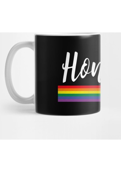 Honolulu, Hawaii - Hı Pride Simple Rainbow Kupa Bardak
