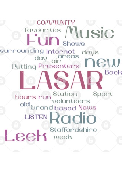 Lasar Radio Word Cloud Design Kupa Bardak