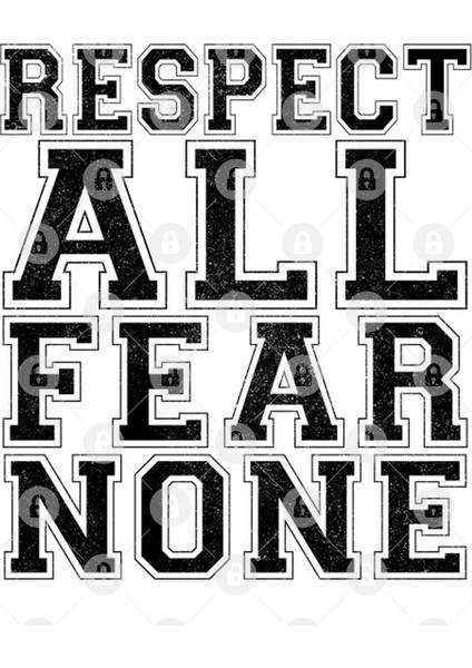 Respect All Fear None Kupa Bardak