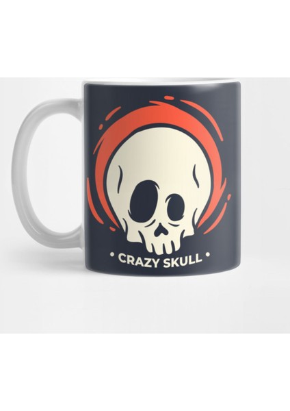 Skull Cartoon Kupa Bardak