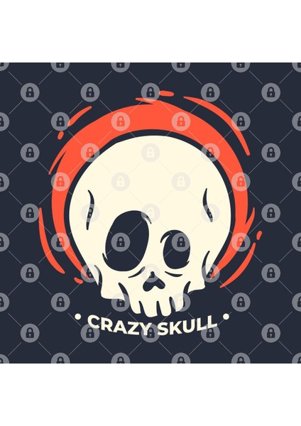 Skull Cartoon Kupa Bardak