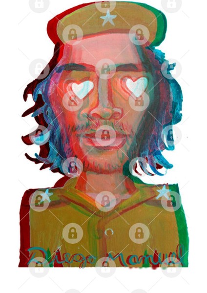Che Guevara And Hearts 2B Kupa Bardak