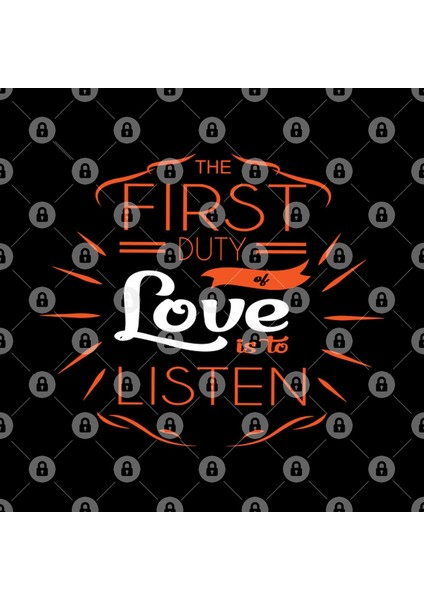 The First Duty Of Love Is To Listen' Religion Kupa Bardak