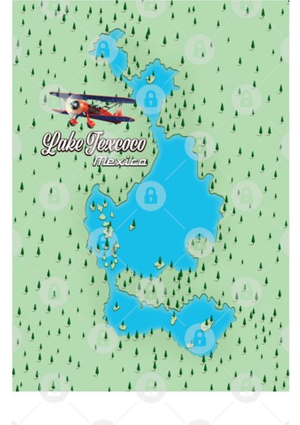 Lake Texcoco Mexico Lake Map Kupa Bardak
