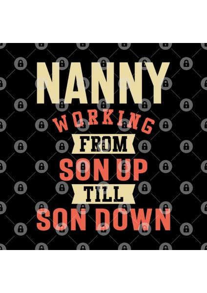 Nanny Working - Mother Grandma Gift Kupa Bardak