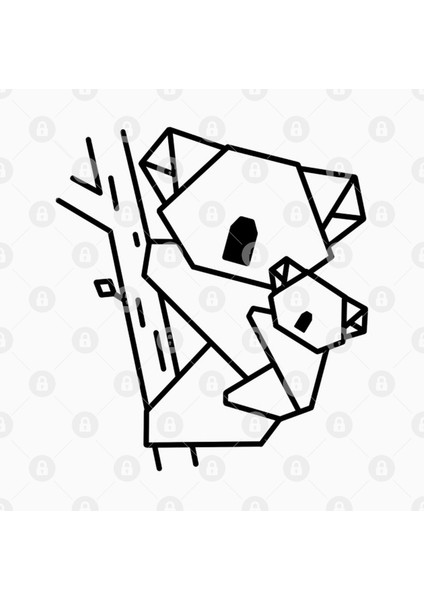 Origami Koala Kupa Bardak