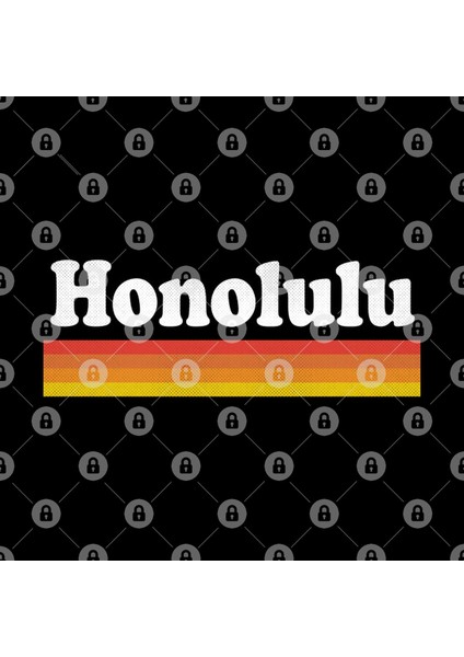 Honolulu, Hawaii - Hı Retro Sunset And Text Kupa Bardak