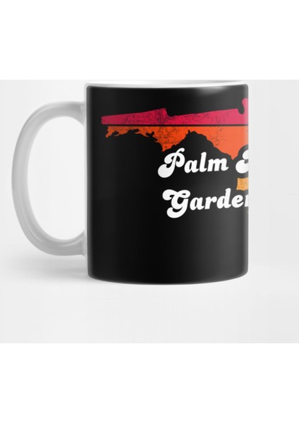 Palm Beach Gardens Florida Vintage Distressed Souvenir Kupa Bardak