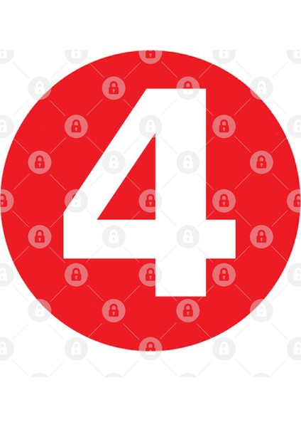 The Number 4 Big Red Dot Hoodiez Kupa Bardak