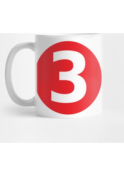 The Number 3 Big Red Dot Hoodiez Kupa Bardak