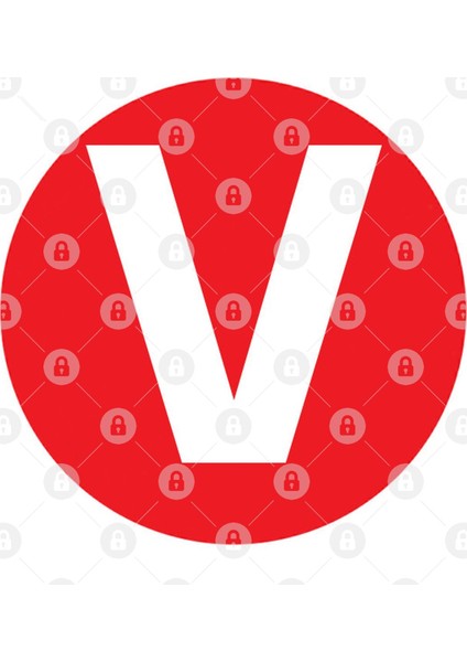 The Letter V Big Red Dot Hoodiez Kupa Bardak