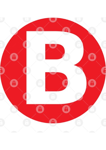 The Letter B Big Red Dot Hoodiez Kupa Bardak