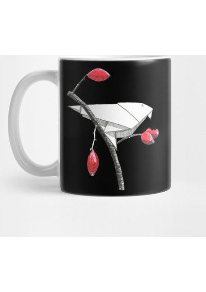 Fruit Eating Origami Bird Kupa Bardak