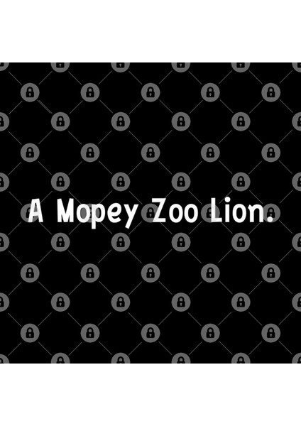 A Mopey Zoo Lion Kupa Bardak