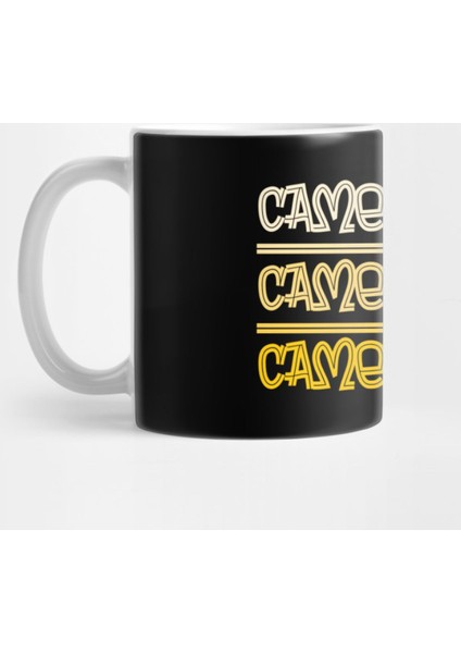 Barcode Camel Riding Design Kupa Bardak
