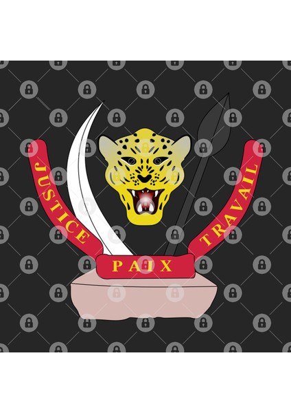 Coat Of Arms Of The Democratic Republic Of The Congo Kupa Bardak