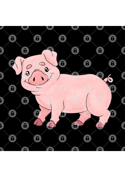 Pig Piglet Farmer Farmer Kupa Bardak