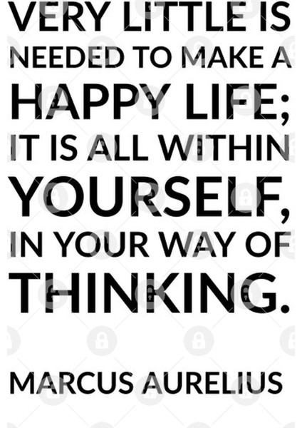 “Very Little İs Needed To Make A Happy Life; İt İs All Within Yourself,İn Your Way Of Thinking. Kupa Bardak