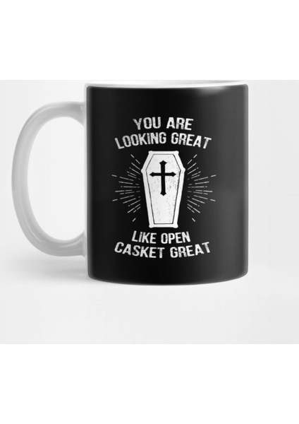 Hearse Open Casket Joke Kupa Bardak
