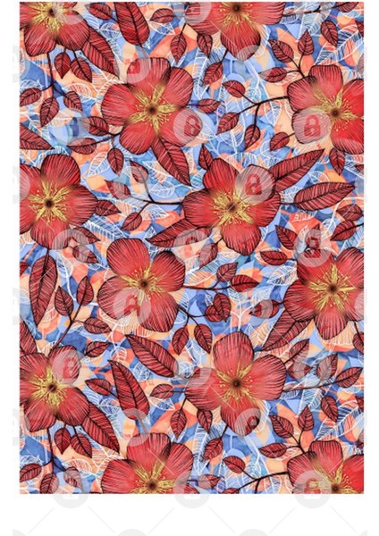 Coral Summer - A Hand Drawn Floral Pattern Kupa Bardak