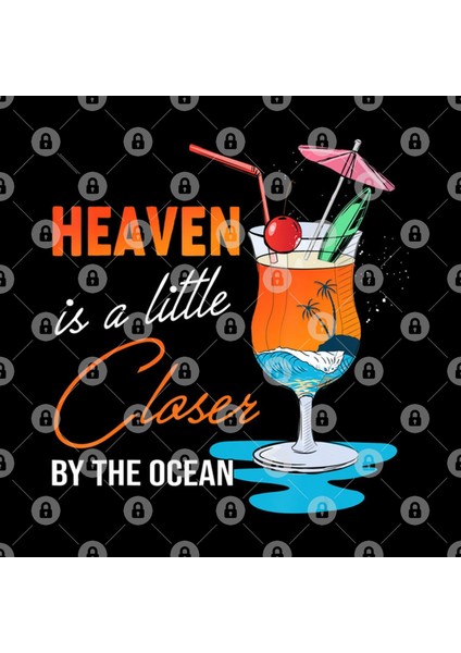 Heaven Is A Little Closer By The Ocean Summer Vacation Gift Kupa Bardak