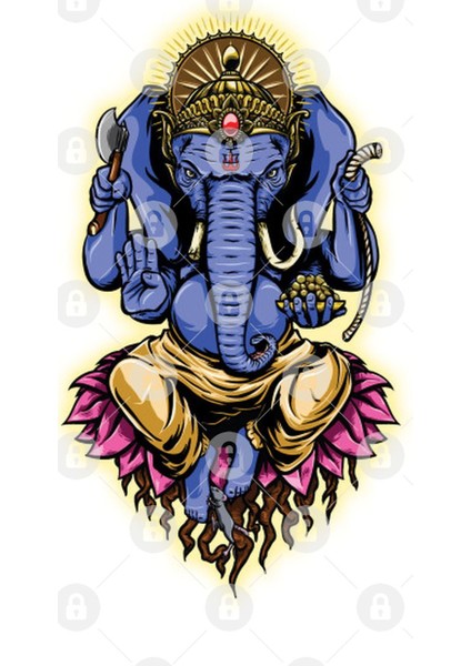 Pop Art Ganesha Kupa Bardak