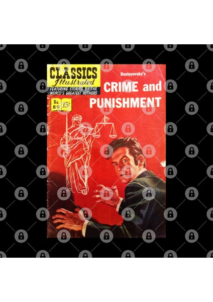 Crime And Punishment Fyodor Dostoyevski Book Cover Kupa Bardak