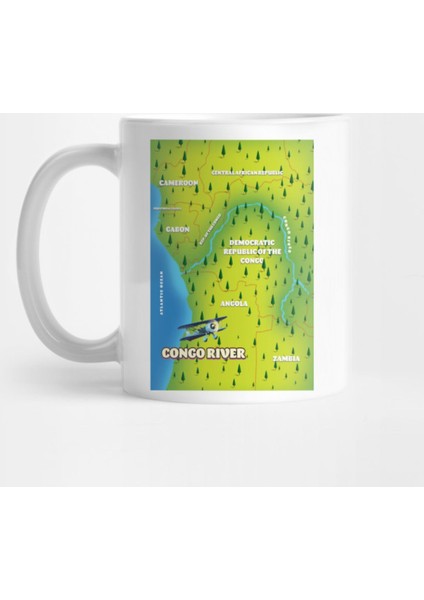Congo River Map Kupa Bardak