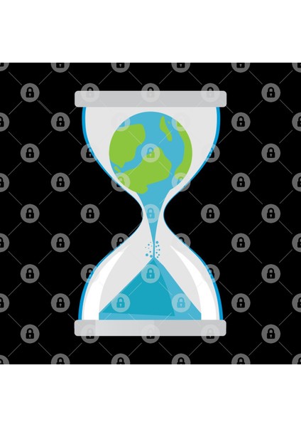 Earth Hour Glass Time İs Running Out Kupa Bardak