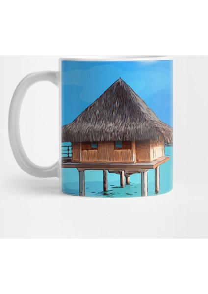 Bungalow İn Bora Bora Kupa Bardak