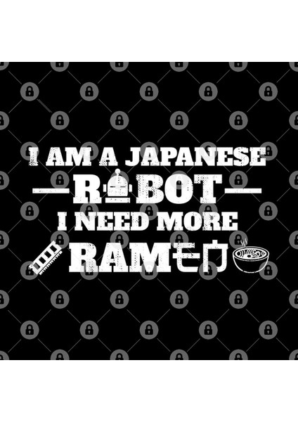 Japanese Robot I Ramen Kupa Bardak