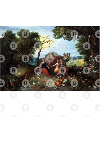 Jan Brueghel The Younger Frans Francken The Younger Landscape With Allegories Of The Four Eleme Kupa Bardak